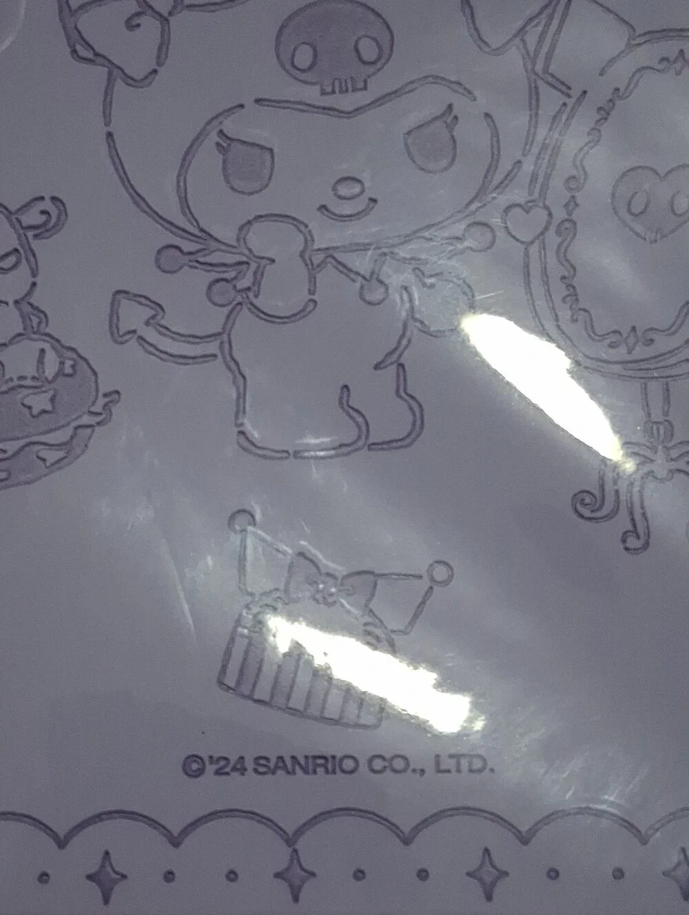 Sanrio Kuromi B6 notebook soft PU embossed cover